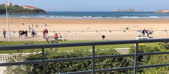 Fritliggende villa med have ved foden af stranden i La Concha