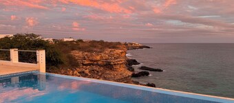 Villa with private pool, Maio Island, Cape Verde Archipelago, terraces with ocean views