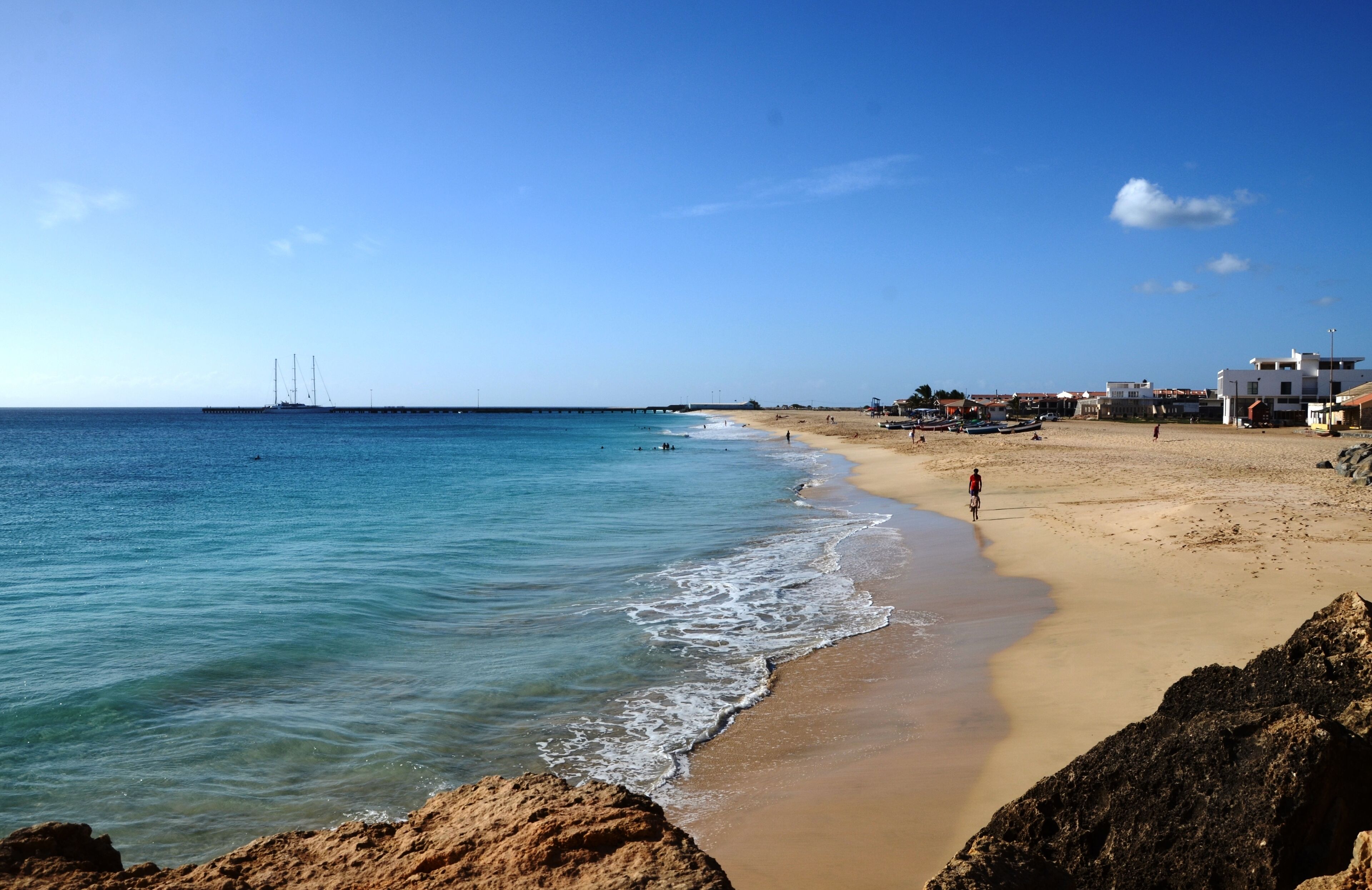 Beach nearby, sun-loungers