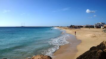 Beach nearby, sun-loungers