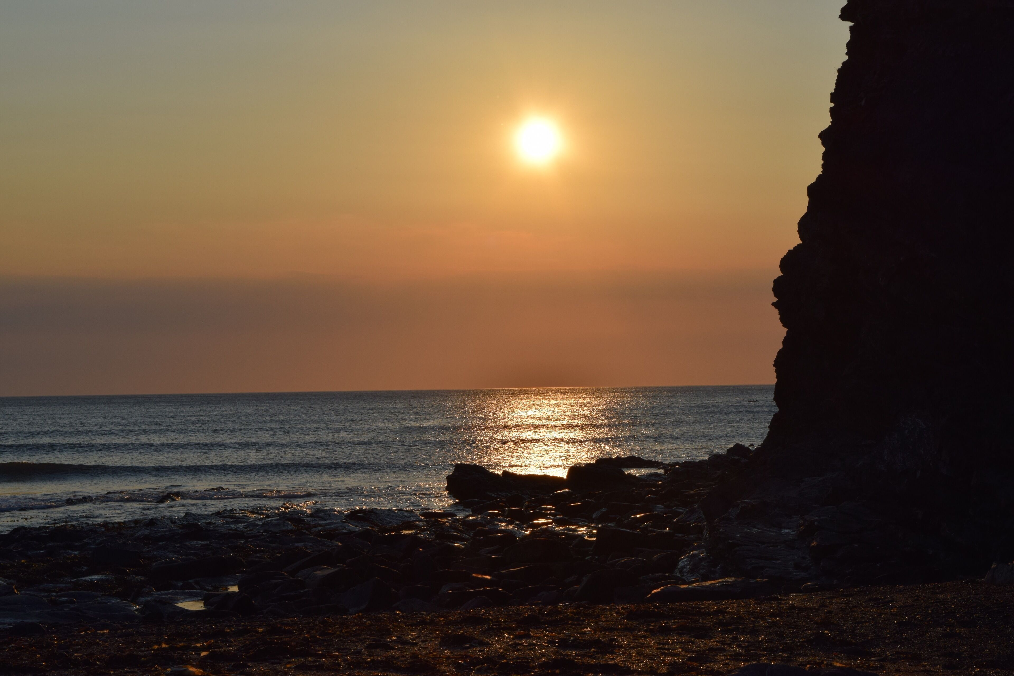 Sunset at Crackington Haven