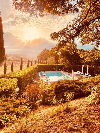 Poggiolo Oasis of relaxation swimming pool nature lavender horses wine - Tuscany