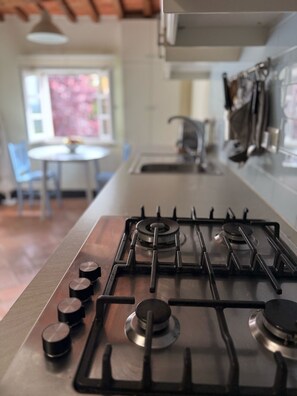 Fridge, oven, stovetop, toaster - Beautiful Restored Two Bedroom Holiday Apartment with Infinity pool (peccioli)