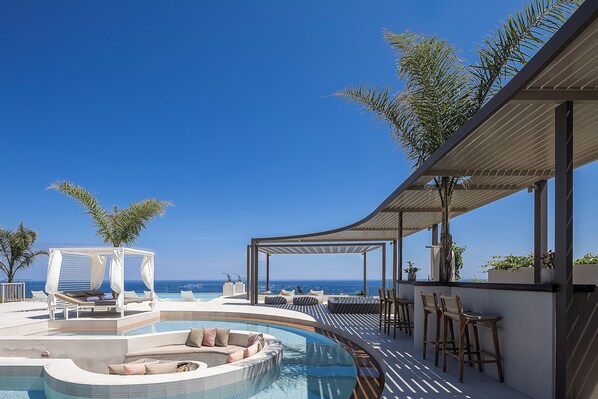 A heated pool