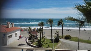 En la playa 