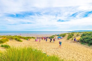 Vlak bij het strand