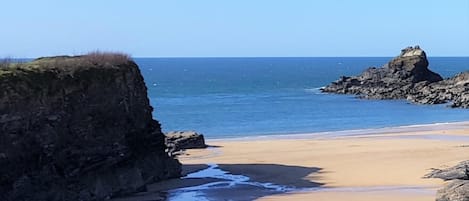 Vlak bij het strand