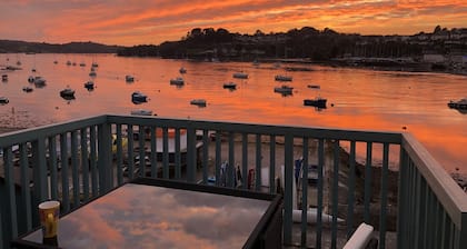 4 hengen tilava moderni kaupunkitalo, josta on upeat näkymät Tamar-joelle.