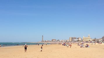 Beach nearby, sun-loungers