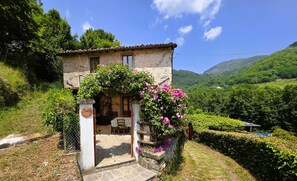 Exterior - Traditional style stone cottage with private pool (Villa Collemandina)