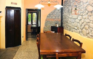 Dining - Traditional style stone cottage with private pool (Villa Collemandina)