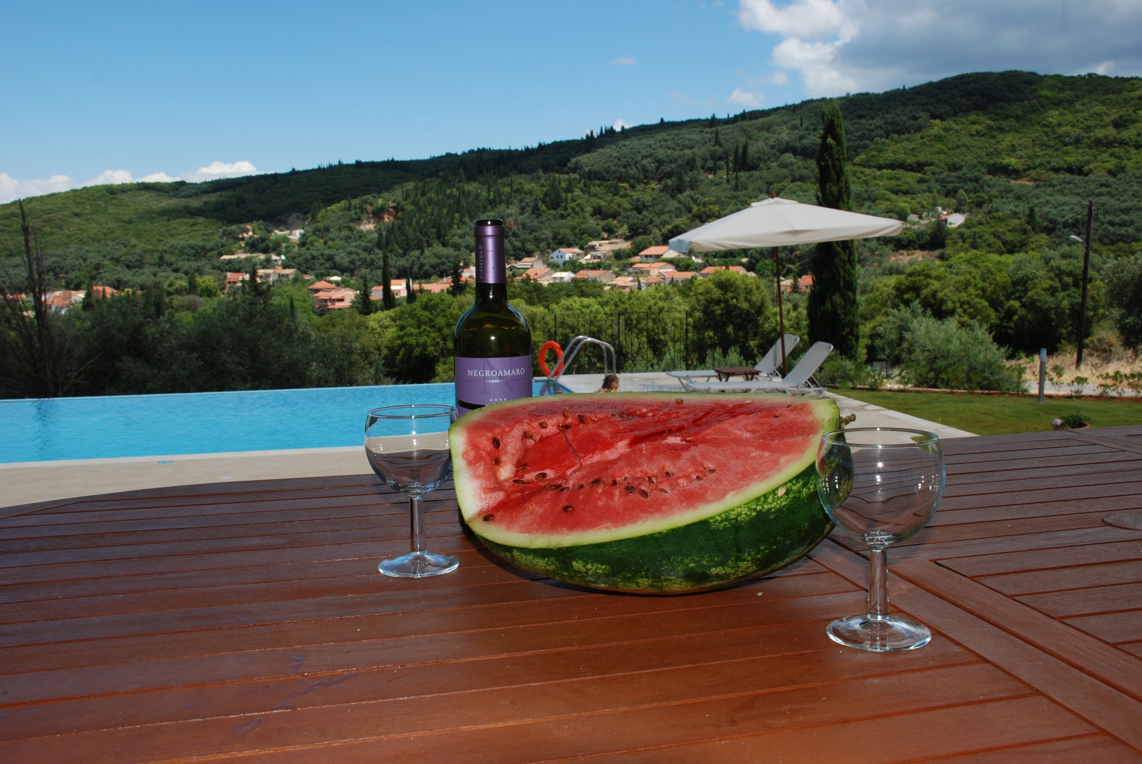 Una piscina riscaldata