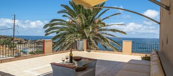 Playa frente a la playa en Creta - Pericles Beach Villa-Family Friednly-piscina privada
