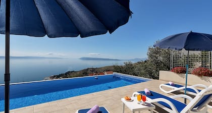 New Villa With Large Terrace And Sea View