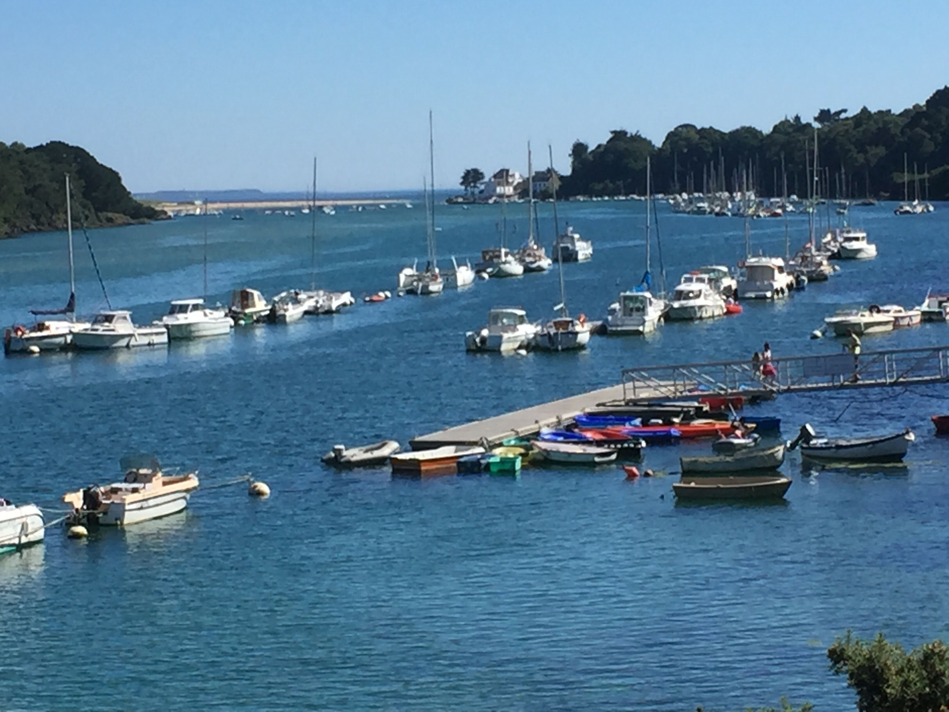 A 3 minutes à pied de la maison, la Laita et la mer au fond 