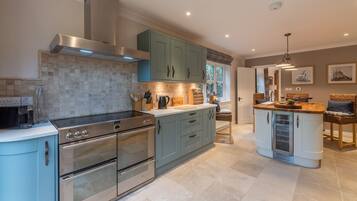 Microwave, dishwasher, high chair