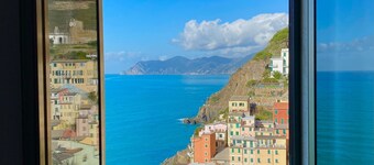 In Riomaggiore Cinque Terre with breathtaking sea view
