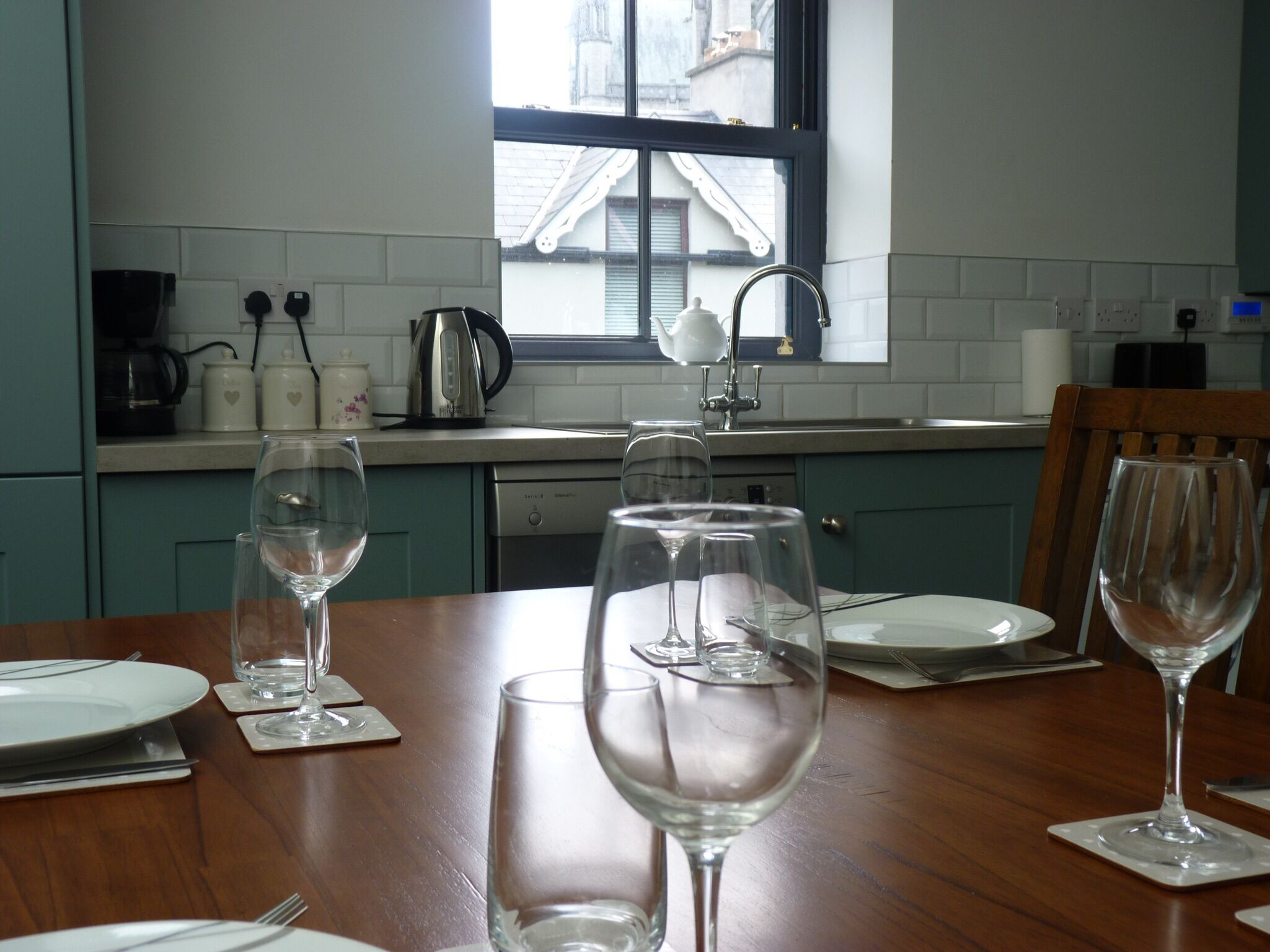 Our house in the middle of the street