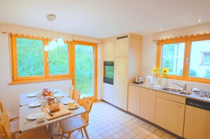 Dining - Luxury Wooden Swiss Chalet With Private Sauna - Switzerland (Klosters)