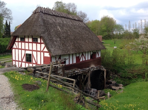 Stay idyllically at the old watermill and lake.