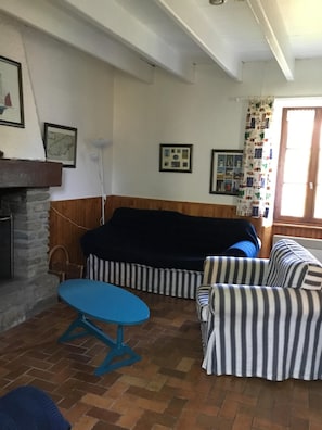 TV, fireplace, DVD player