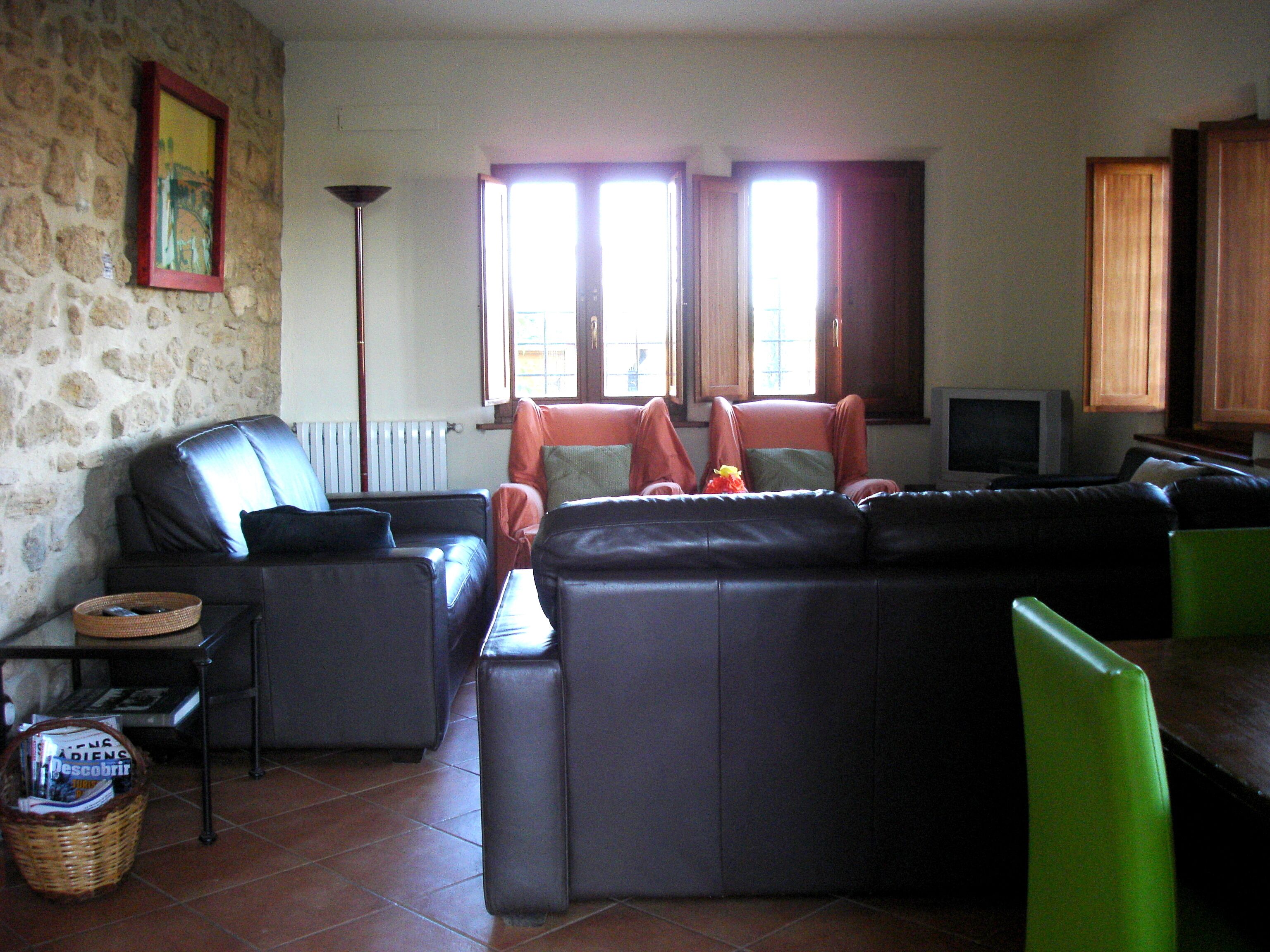 Fernseher, Kamin, Tischtennisplatte, Bücher