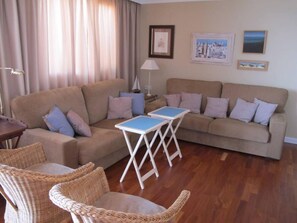 Smart TV, music library, stereo