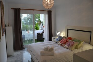 2 soverom, strykejern/-brett, reiseseng for barn og wi-fi (inkludert)