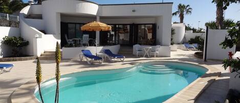 屋外プール、温水プール