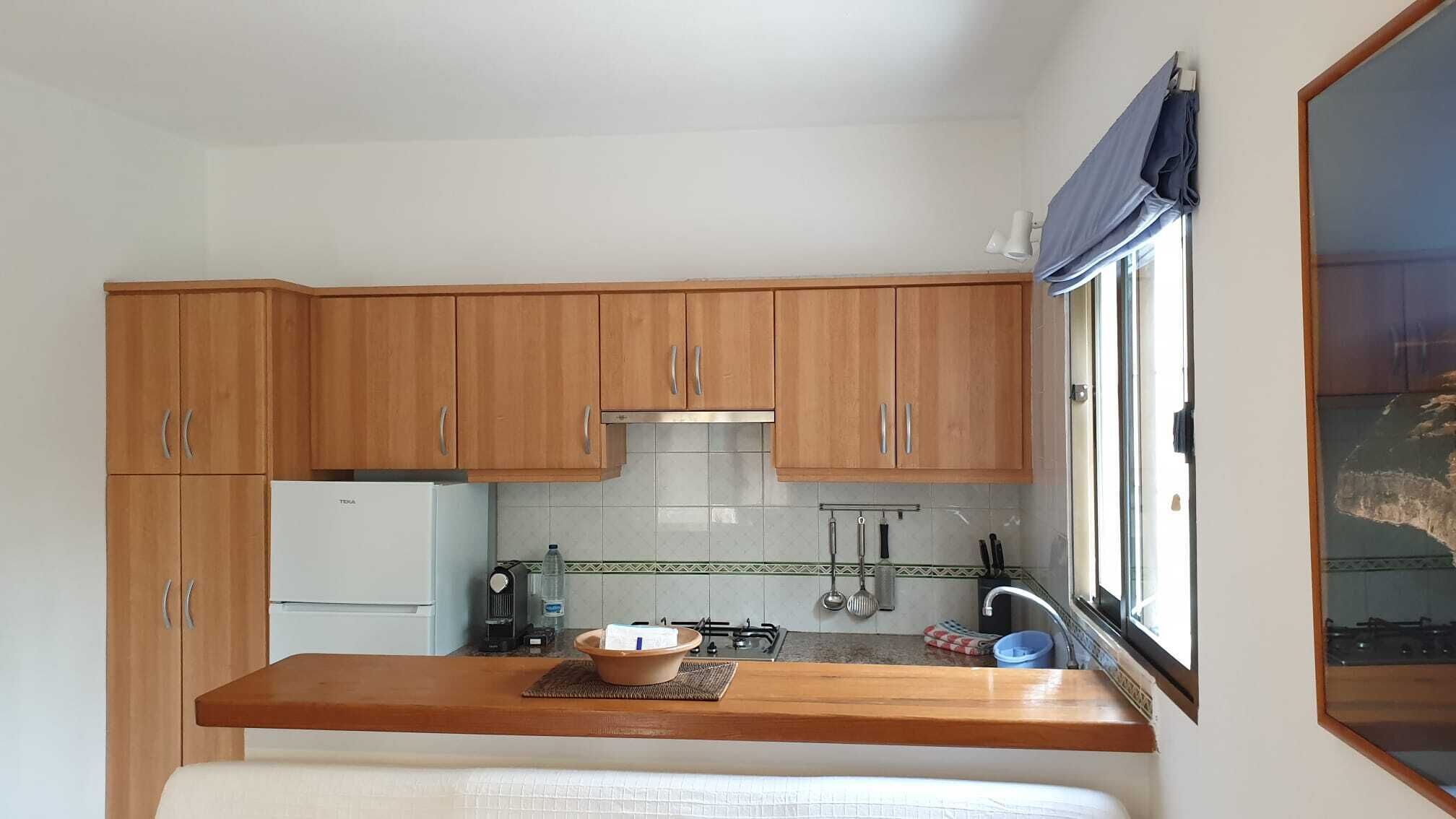 Housing in the center of the island.