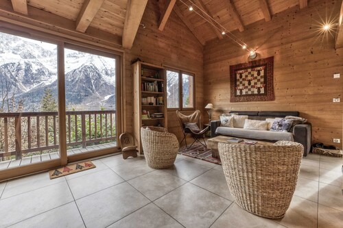 Chalet mit außergewöhnlichem Blick auf den Mont-Blanc