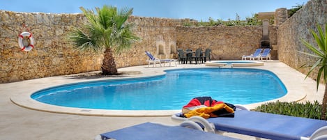 A heated pool