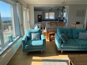 Smart TV, fireplace, video games, DVD player
