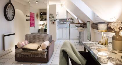 Studio With a Nice View of Paris - Luxury Building in the Heart of the Marais