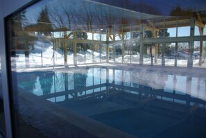 Indoor pool, a heated pool
