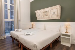 4 bedrooms, in-room safe, iron/ironing board, travel cot