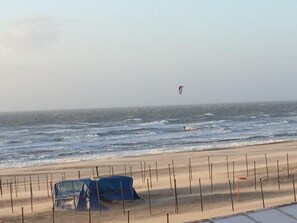 Vlak bij het strand