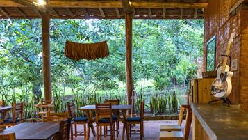 Breakfast, lunch, dinner served; garden views