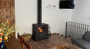 Fernseher, Kamin