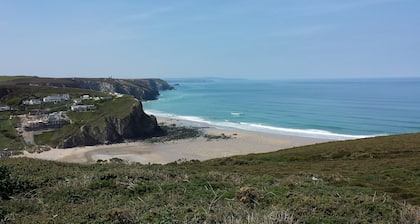 Beach Cottage med fantastisk strand- og sjøutsikt 