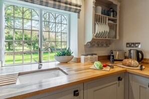 Microwave, dishwasher, high chair