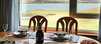 Idyllically located bungalow, beautiful view 20 mls from Stornoway Isle of Lewis
