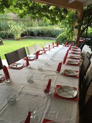 Espace banquet en plein air