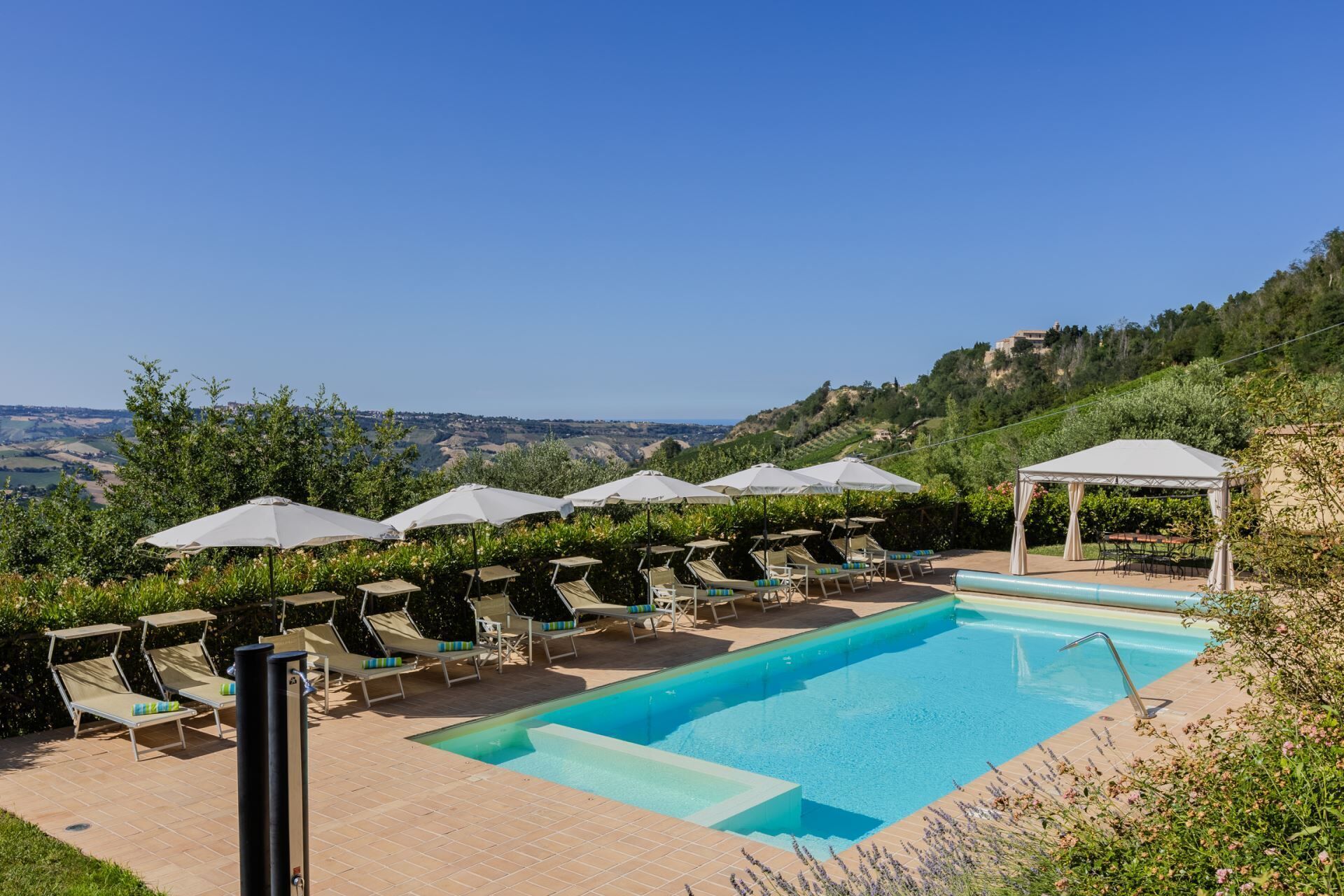 Una piscina riscaldata