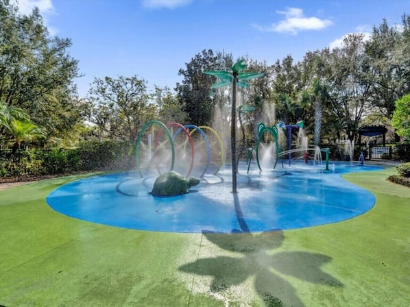 A heated pool