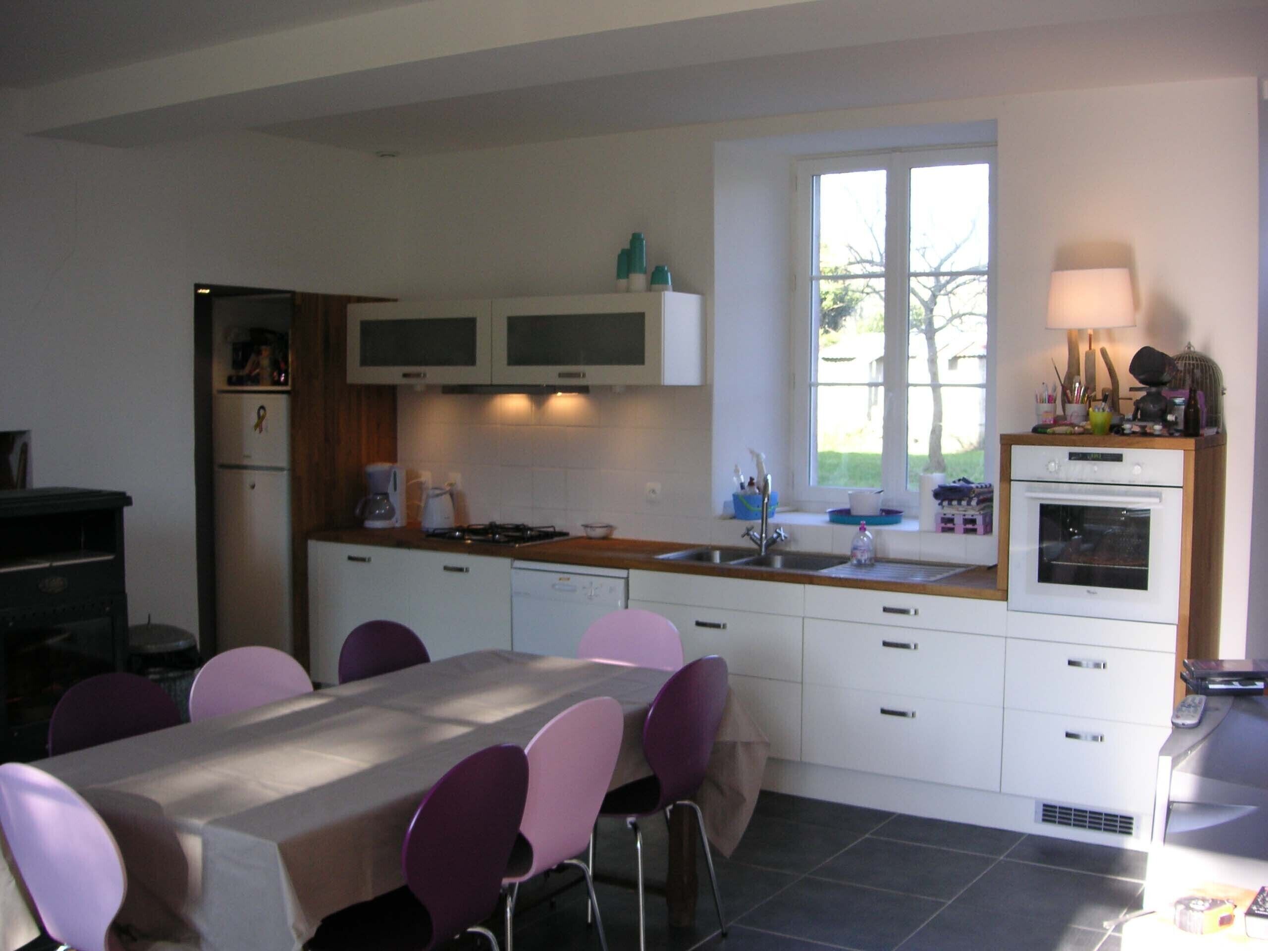 Old mansion in the Mont Saint Michel bay