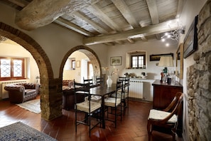 Dining - Beautiful 18th century stone house, surrounded by nature, with pool and garden. (Borgo San Lorenzo)