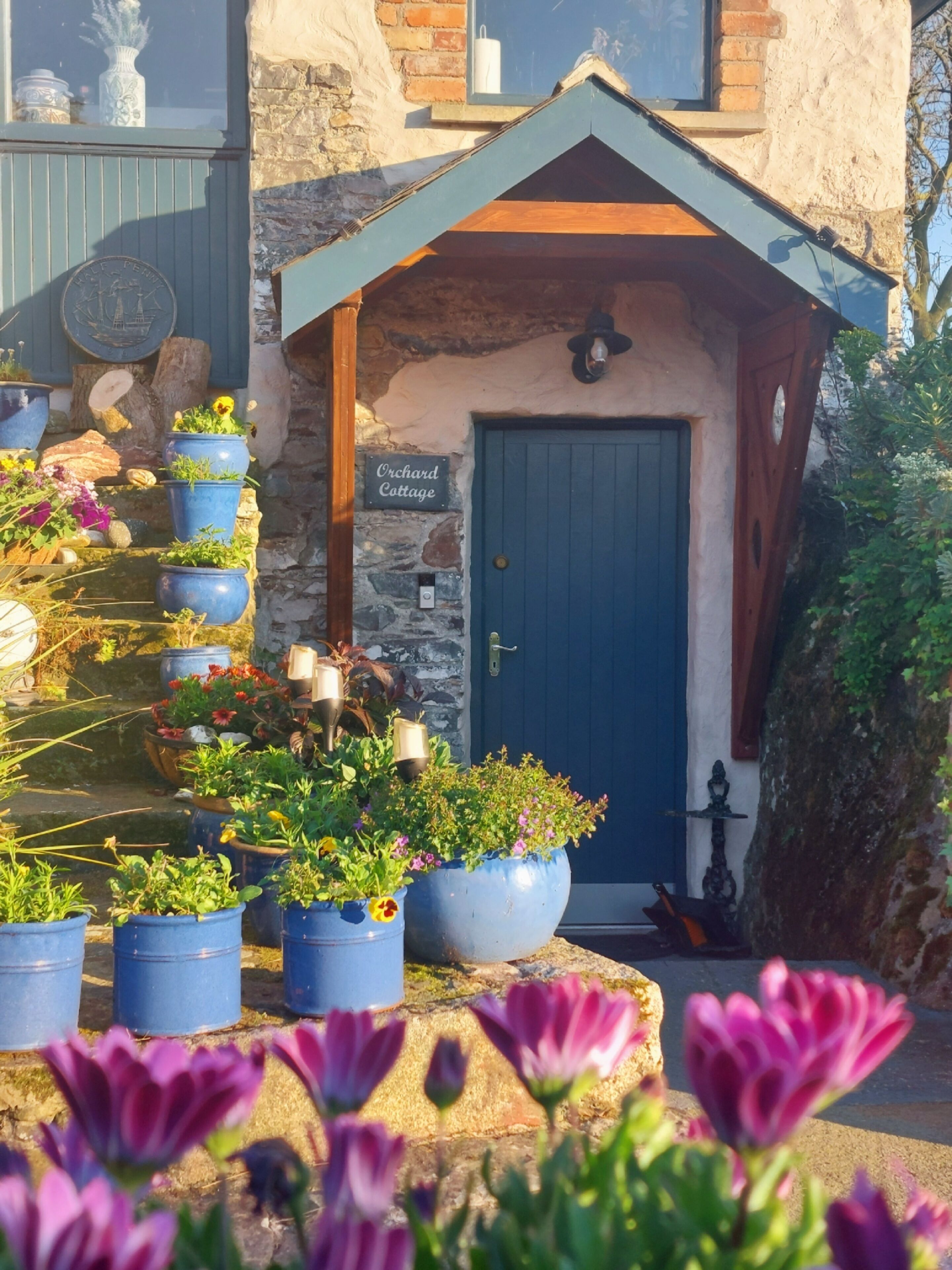 Entrance door to Orchard Cottage