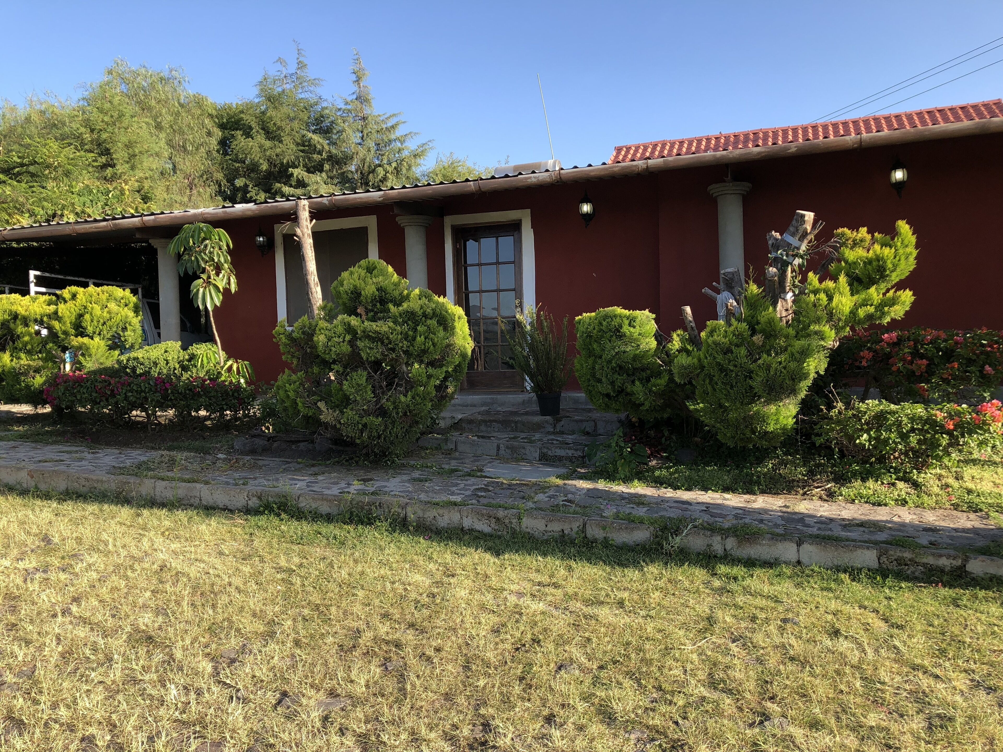 House on a farm near the city of Puebla