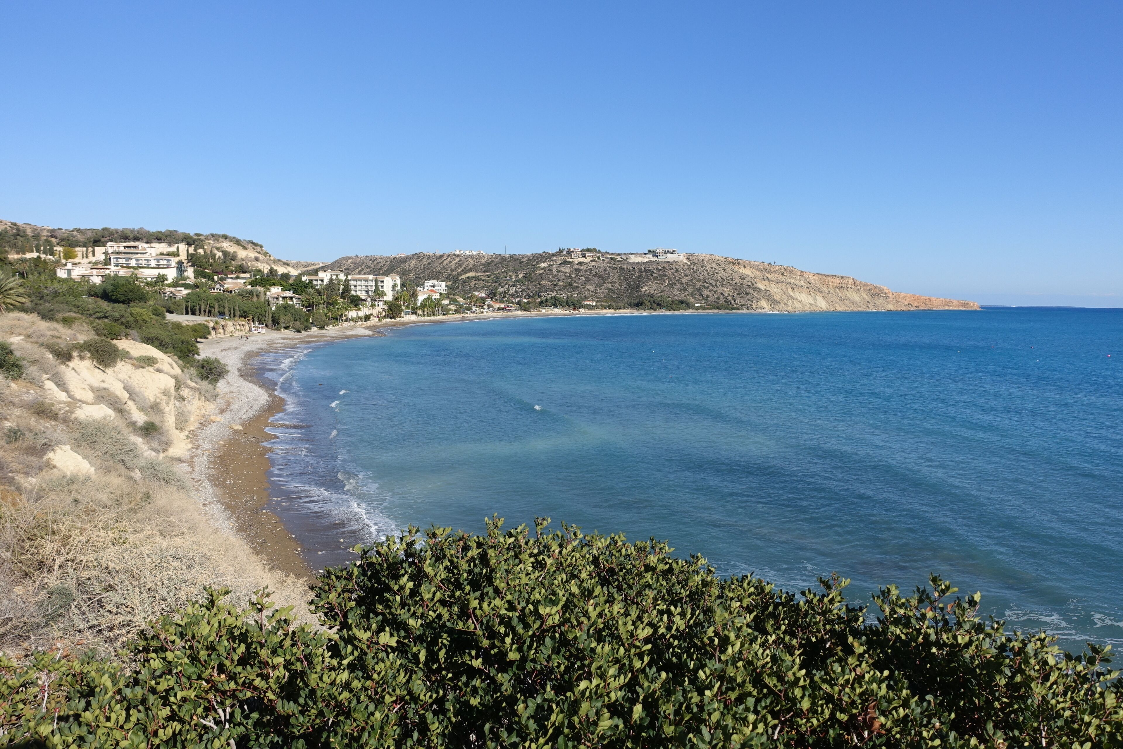 Beach nearby, sun loungers
